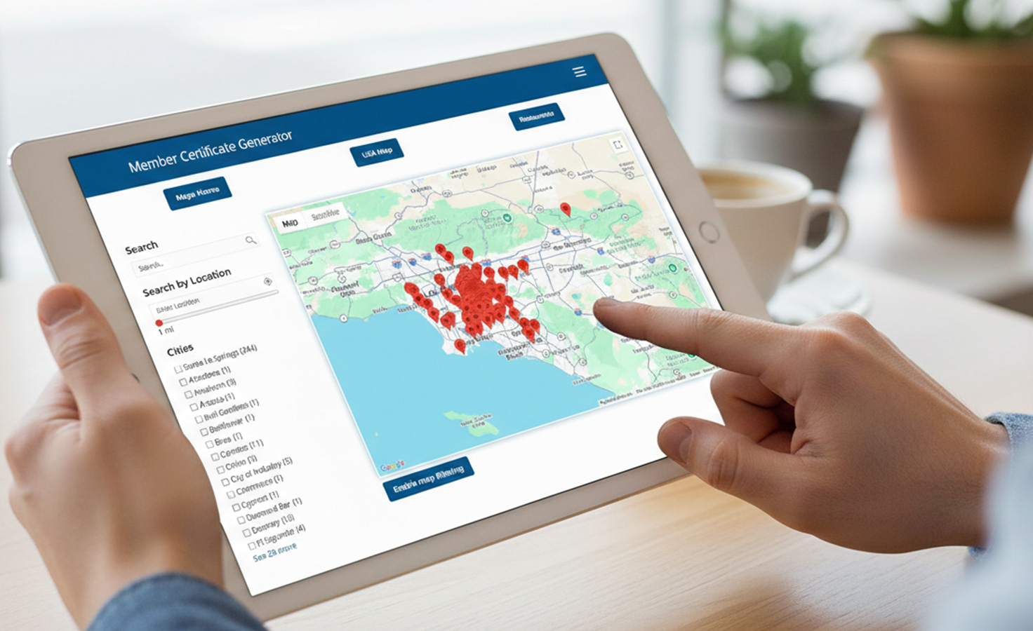 Smart Member Map Filtering
